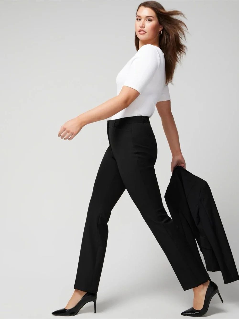 White House Black Market Women’s The Slim Comfort Stretch Pants Trousers Size 4